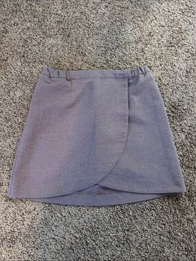 Express Women's Purple Tulip Wrap Mini Skirt
